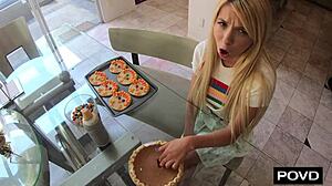 kenzie reeves stuffed full of hot cum thanksgiving load