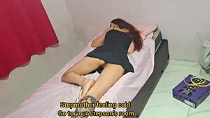 hey stepmom sneaks in at night to teach me hot taboo sex 😈🔥