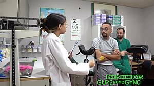 perverted podiatrist angel ramirez tickles feet in latex gloves