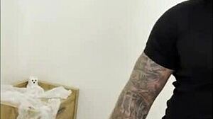 Halloween Creep Fills Her Fat Ass With Sick Cum Creampie!