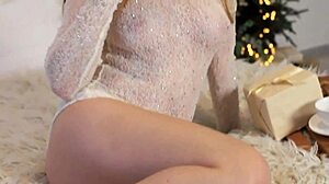 Teen model bares natural tits in outdoor public casting interview