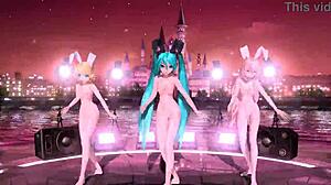 Hatsune Miku Nude Bunny Mod Shows Big Tits Ass!