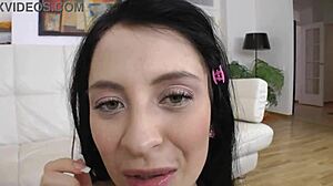 Her ass takes big black cock in hardcore pounding