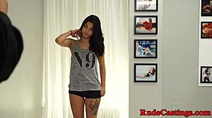 Ever wonder how a petite young amateur gets bound bent over doggystyled rough in casting closeup?