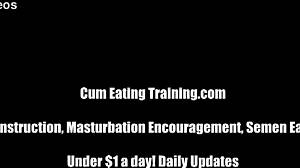 ill make you eat cum like a sissy slut after femdom humiliation jerk off