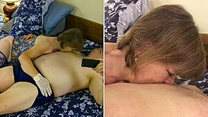 Granny Carmen Gulps Cock Deepthroat Cum In Mouth Slut