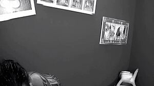 damn 18yo teen bent over for ANAL FUCK in fishnets and heels