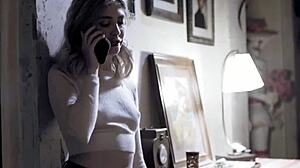 Babysitter Teen 18+ Caught Masturbating Gets Pussy Shoved Hard