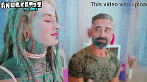 hey check this hippie goth chick gape her ass on huge cock with sloppy atm blowjob facial