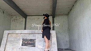 Horny Pinay Teen Fucks Deep in Public Cemetery Scandal