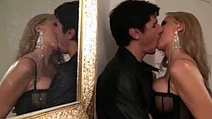 Milf julia ann rides stallion cock cowgirl doggystyle in lingerie wet pussy