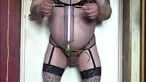 Bisexual Crossdresser Swallows His Own Cum Till Yours Joins No Matter Who's Watching