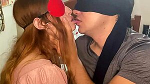 curvy latina stepsister teaches hot kissing with ass shaking and spitting