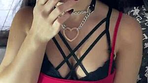 Minha Diabinha Debora Prado Smokes My Cock Masturbating Before Guloso Blowjob