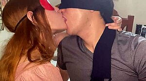 curvy latina stepsister teaches hot kissing with ass shaking and spitting