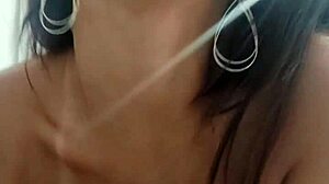 Latina Wife Flashes Lingerie Live Online Sparking His Explosive Jerk Off Climax Part 2