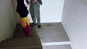 ohh meet my horny sister-in-law wait no mother-in-law on stairs she so wet