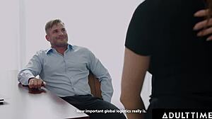 naughty pawg penelope kay seduces old boss for office deepthroat doggystyle risk!!