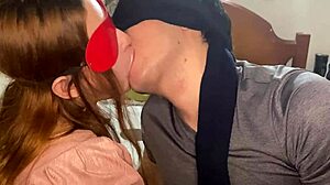 curvy latina stepsister teaches hot kissing with ass shaking and spitting