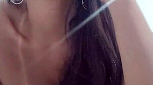 Latina Wife Flashes Lingerie Live Online Sparking His Explosive Jerk Off Climax Part 2