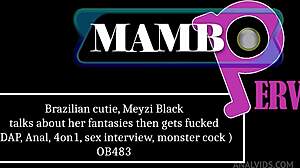 hey meyzi black spills fantasies then takes dap anal 4on1 monster