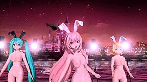 Hatsune Miku Nude Bunny Mod Shows Big Tits Ass!