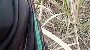 indian desi village girl pisses publicly outdoors for first time thrill