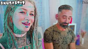 hey check this hippie goth chick gape her ass on huge cock with sloppy atm blowjob facial