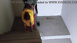 ohh meet my horny sister-in-law wait no mother-in-law on stairs she so wet