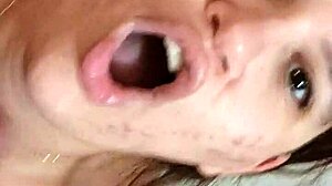 Redhead Rebel Gags On Deepthroat Cock During Homemade Session