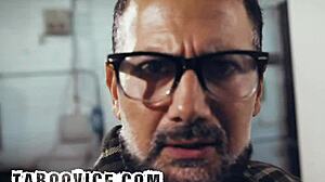 whoa this hot milf gets her pussy licked and fucked hard by creepy super 😍🔥