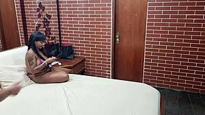 Mel Morena Anal DP Motel