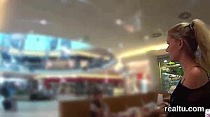 czech babe tempted in shop strips and gets hardcore pov screw with ripped clothes