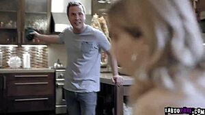 Babysitter Teen 18+ Caught Masturbating Gets Pussy Shoved Hard