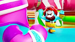 He Loses Fall Guys Bet And Pays With Creampie!