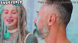 hey check this hippie goth chick gape her ass on huge cock with sloppy atm blowjob facial