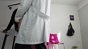 latina patient's miniskirt exam turns into deep creampie