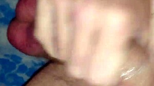 i jerk big pierced tattooed cock milking balls till huge cumshot