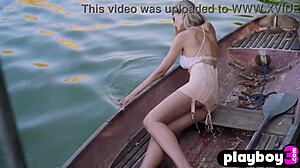 i love how anna lisa's big tits shine wet outdoors posing