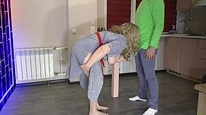 Wide-Hipped Milf Rides Neighbor Cock While Husband Away