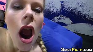 Fetish Whore Takes Massive Facial Cumshot Blast