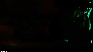 Watch her slurp that oiled black banana cock deep!