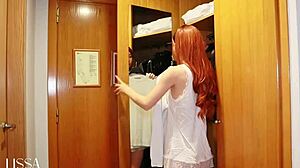 i got dared to walk out naked from my hotel room