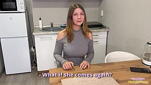 Stepdaughter demands daddy fuck now or stepmom learns cheating secrets