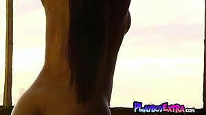 Sensational Ebony Boxer Teen Fatima Kojima Warms Tight Nude Body