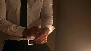 Erotic Blonde Mia Teases Collector with Bent Over Pussy Lick and Deepthroat Obsession