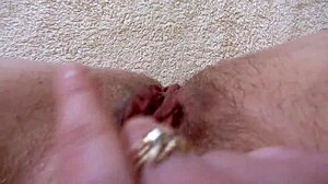 i squirt hard from ass fuck and clit rub wet orgasm hairy milf