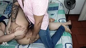 esta puta gorda loves getting fucked hard with her favorite dildo in homemade action