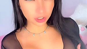 Emanuelly Raquel teases her big latina ass with fox tail buttplug