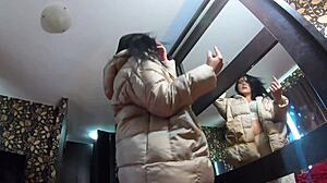 yoga pants cameltoe tempts fat cumshots dripping on puffy jackets